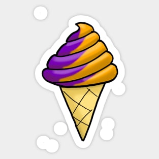 Halloween Soft Serve Ice Cream Sticker